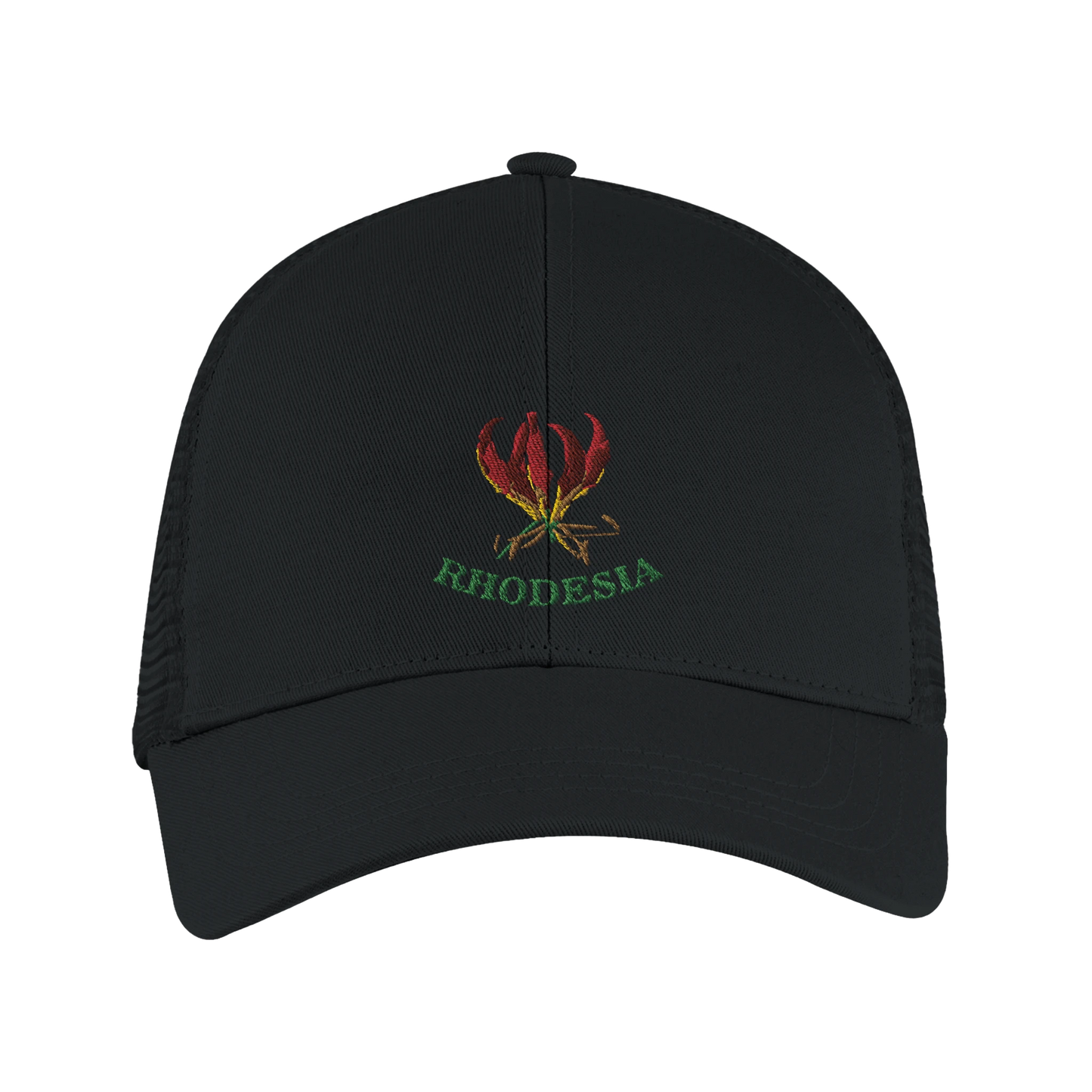 Rhodesia-Flame-Lily-Trucker-Cap-Black