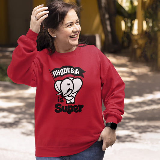 Rhodesia-Super-Sweatshirt-Red Woman