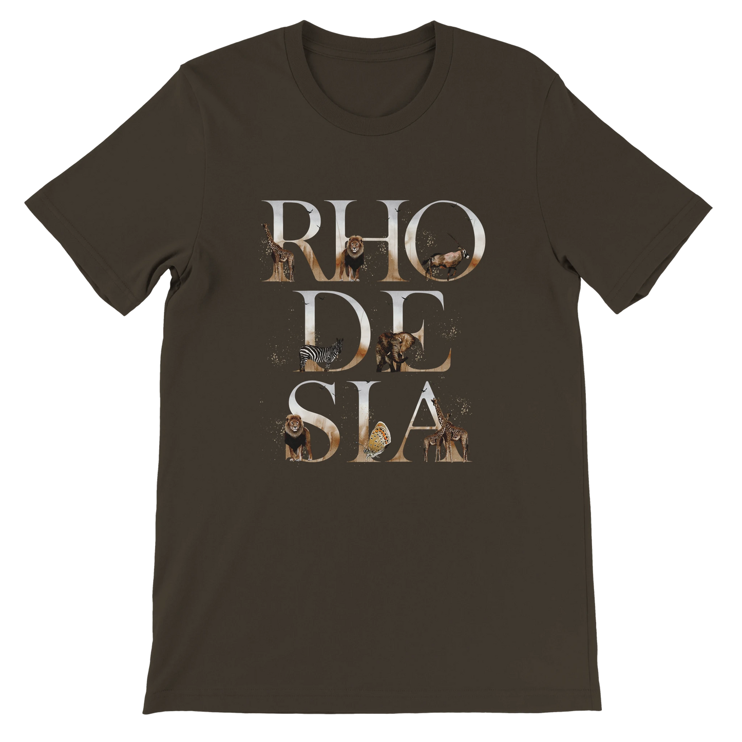 Rhodesia Animals Tshirt Brown