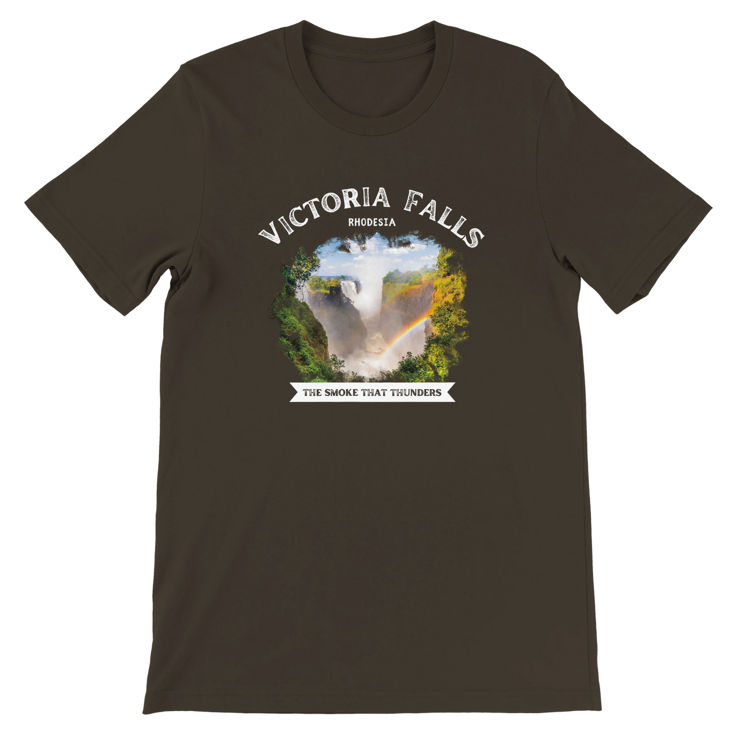 Victoria Falls Rhodesia T-shirt Brown