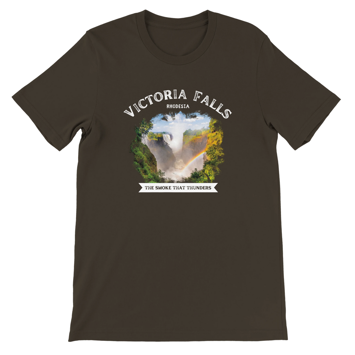 Victoria Falls Rhodesia T-shirt Brown